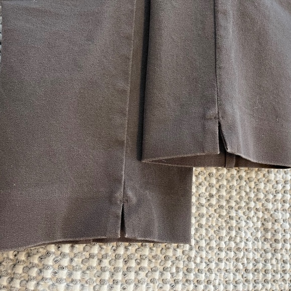 PURE Collection Cropped Grey Cotton Pants - Picture 4 of 4